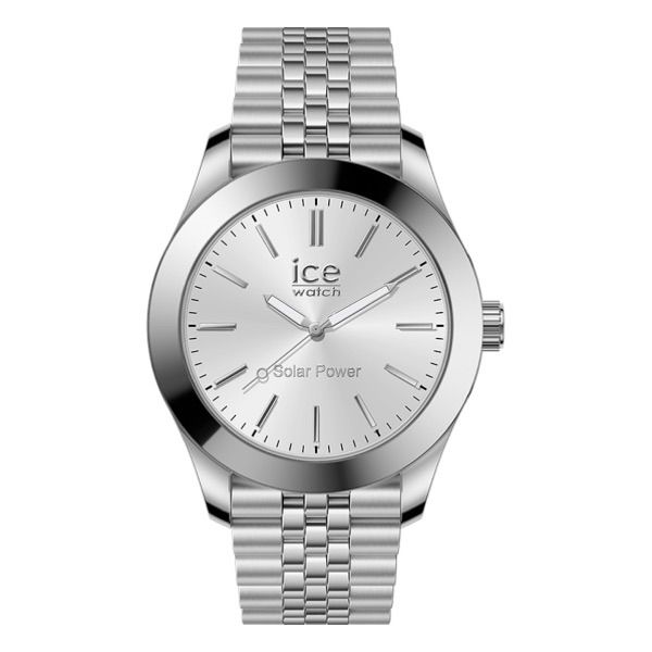 ベルギー発ファッションウォッチ ICE-WATCH アイスウォッチ ICE steel シルバー ミディアム ソーラー 3H 人気 ブランド おしゃれ 誕生日 記念 プレゼント ギフト