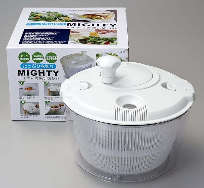 パール金属 水切り 野菜 野菜水切り器 C-66 スピナー たっぷり水切り サラダスピナー マイティ野菜水切り器 サラダ たっぷり 器 樹脂製 通販モノタロウ ( 通販