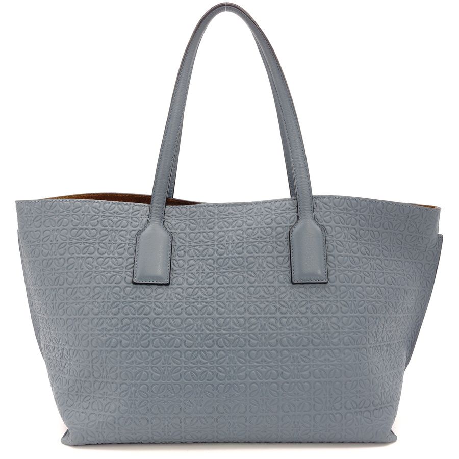 ロエベ LOEWE Tショッパー トートバッグ ブルー リピートアナグラム