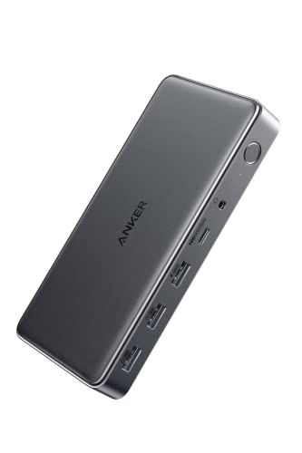 Anker 564 USB-C ドッキングステーション 10-in-1 for MacBook 4画面出力 4K対応 MST機能 HDMIポート DisplayPort M1 M2 MacBook 高速データ転送 100W USB PD対応 USB-C|