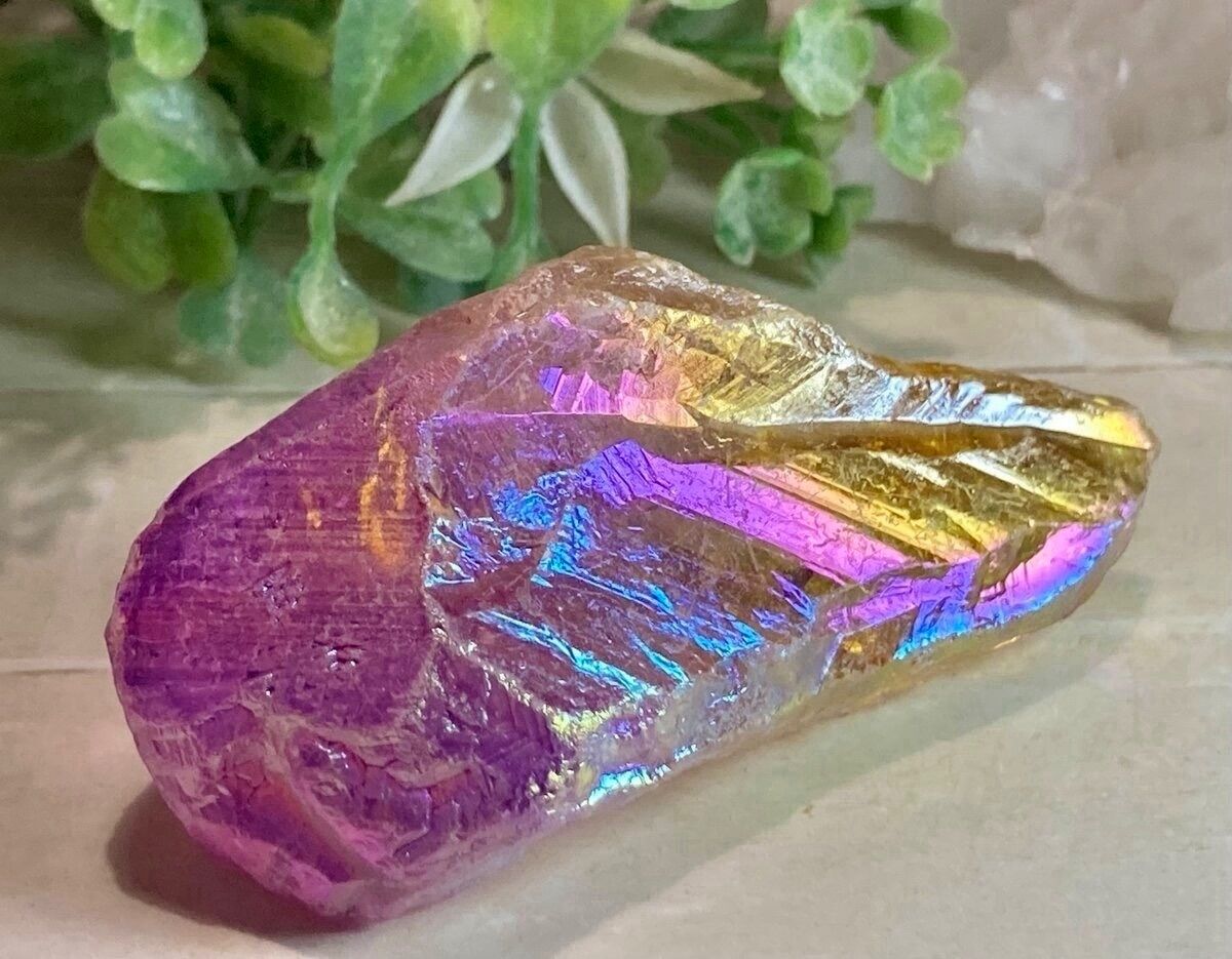 七色の夢✨ オーラ水晶 クリスタル クラスター 原石 高価