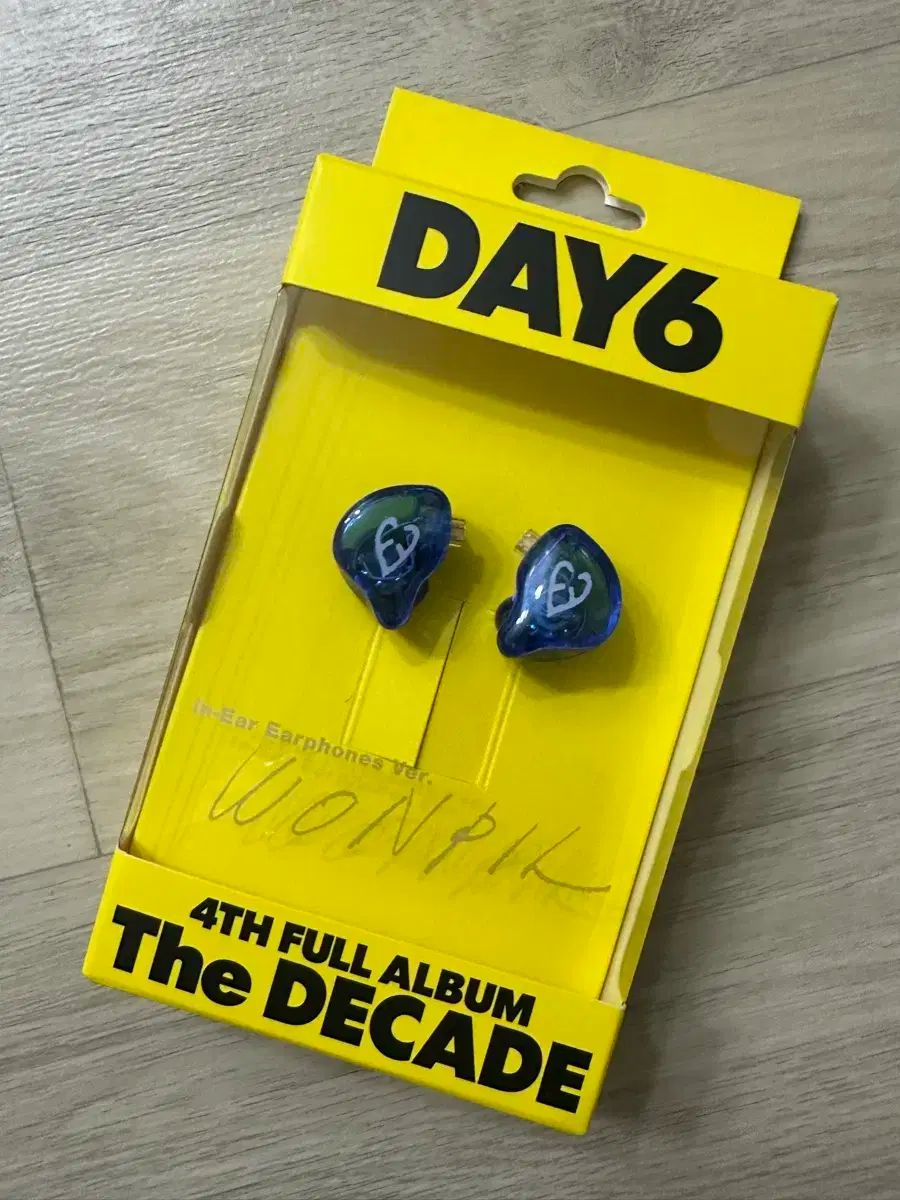 新品未開封 DAY6 The DECADE イヤホン WONPIL DAY6（デイシックス）The Decade イヤホン（ウォンピル）未開封