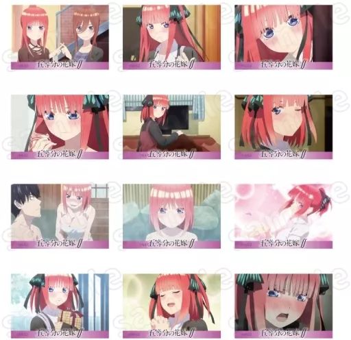アクリルスタンド アクリルパネル 全12種セット 五等分の花嫁∬ 場面写アクリルブロック 中野二乃