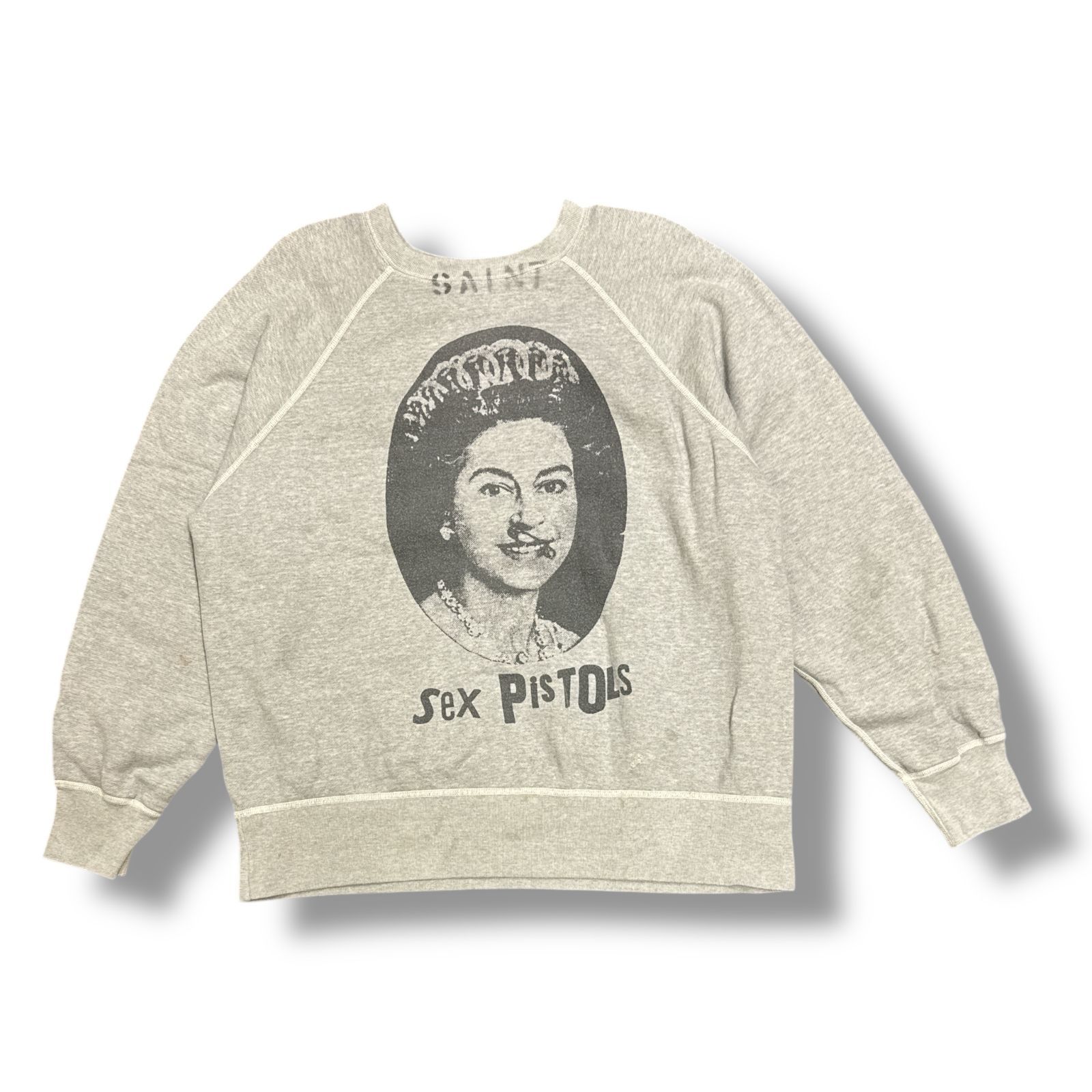 参考上代74800円 SAINT MICHAEL 24AW × Sex PiSTOLS SP_CREW SWT 