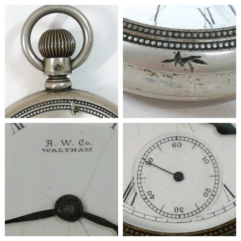 中古】A.W.Co WALTHAM ウォルサム 懐中時計 手巻き 9450 4022067