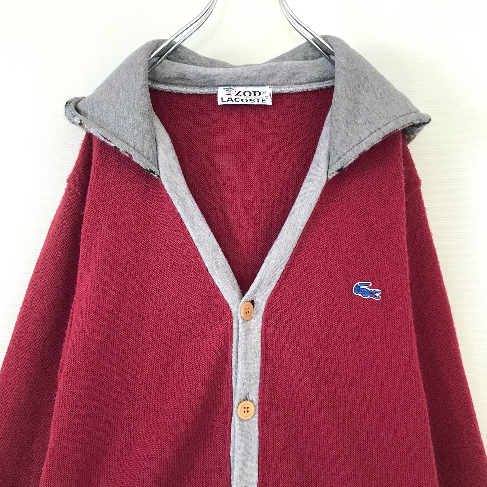 VTG IZOD LACOSTE☆70年代 アメリカラコステ☆カーディガン