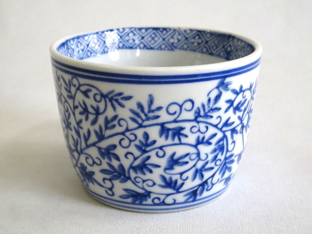 古伊万花唐草里蕎麦猪口 古伊万里 花唐草 そば猪口 蕎麦猪口 – n3curio