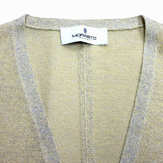 ◇ 美品 モラビト カットソー カーディガン 羽織り 38 日本製 ◇ 美品 モラビト カットソー カーディガン 羽織り 38 日本製