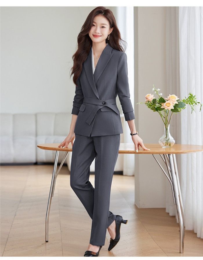 スーツレディースパンツスーツ上下2点セット通勤セットアップママスーツフォーマルビジネスビジネススーツ仕事セレモニースーツ