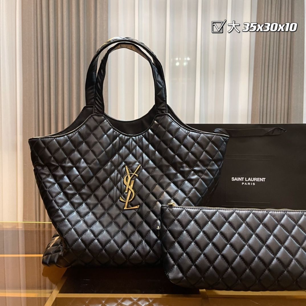 イブサンローラン　トートバッグ　値下げ　リバーシブル サンローラン トートバッグ（フリース） | Saint Laurent サン