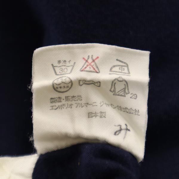 エンポリオアルマーニ 日本製 プリント 半袖 Tシャツ F ネイビー系 ...