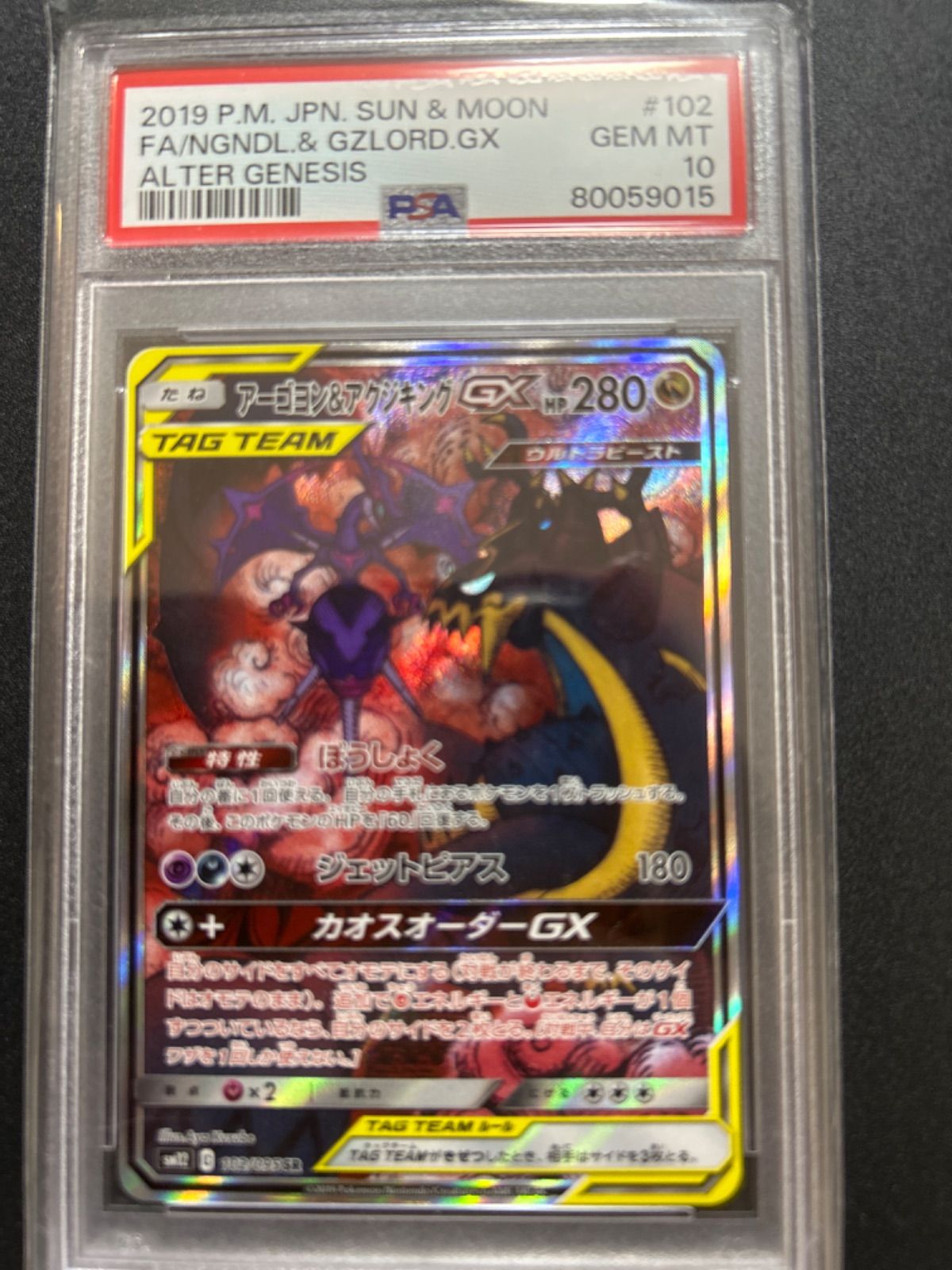 アーゴヨン\u0026アクジキングGX SA PSA10アーゴヨン