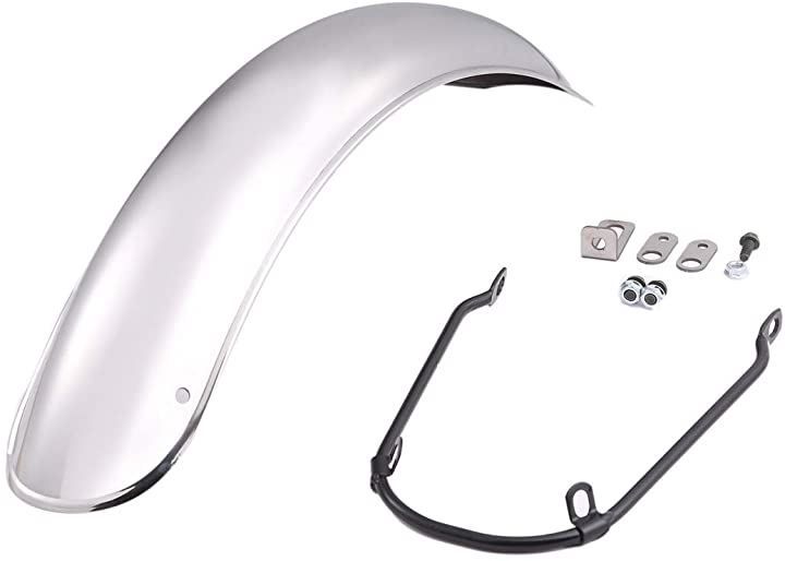 IC Net フロント フェンダー 汎用品 スーパーカブ C50 C70 C90 リトルカブ 等 バイク カスタム パーツ 社外品( シルバー)