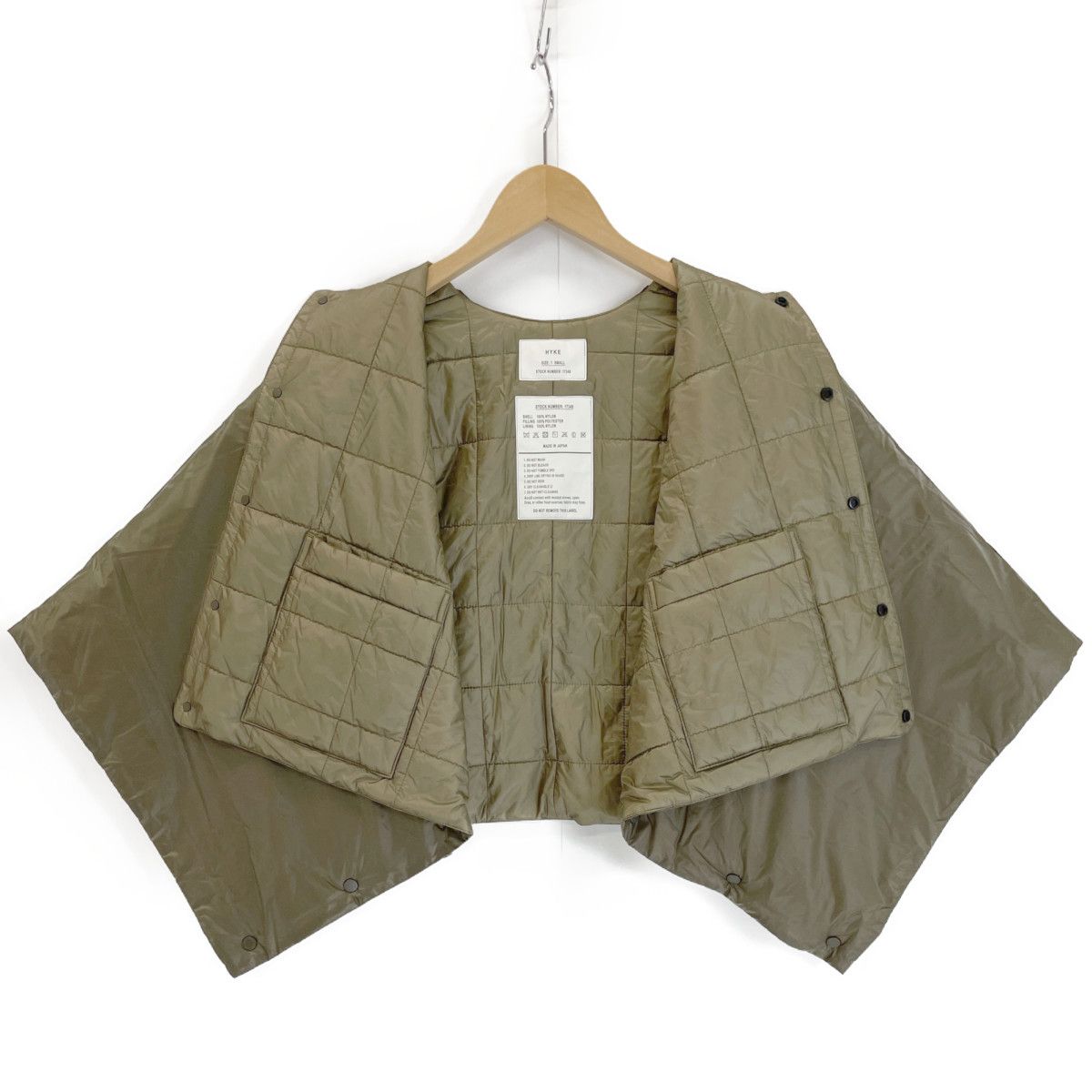 HYKE ハイク　キルティング ポンチョ 美品　1 HYKE ハイク キルティング ポンチョ 美品 1 【公式通販】