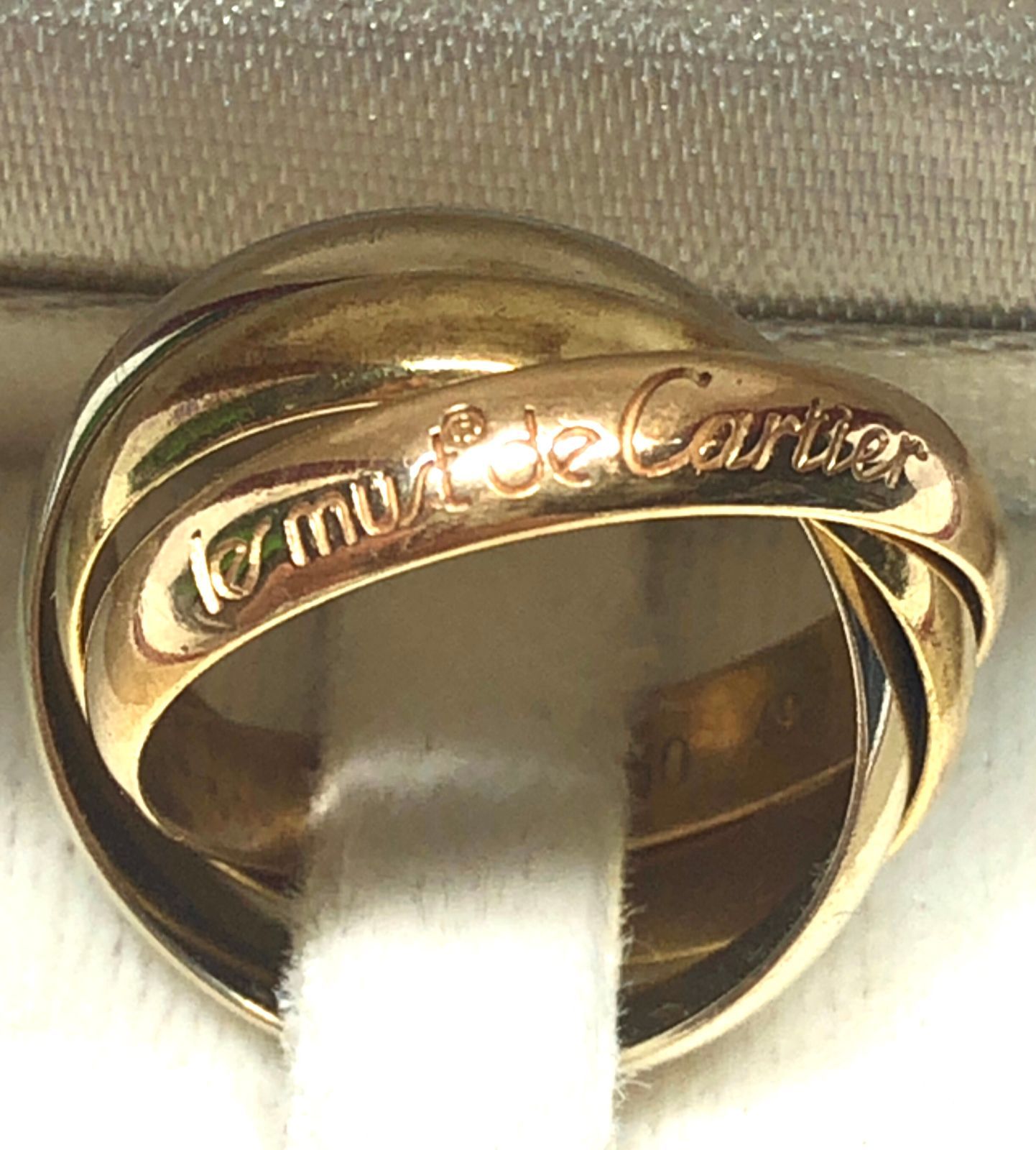 Cartier カルティエ 3連トリニティリング 750YG/WG/PG 49 - メルカリ