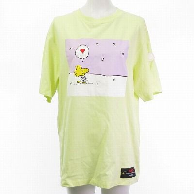 MONCLER - モンクレール × PEANUTS Tシャツ カットソー 半袖 イエロー S モンクレール MONCLER × PEANUTS 美品 Tシャツ カットソー 半袖 黃