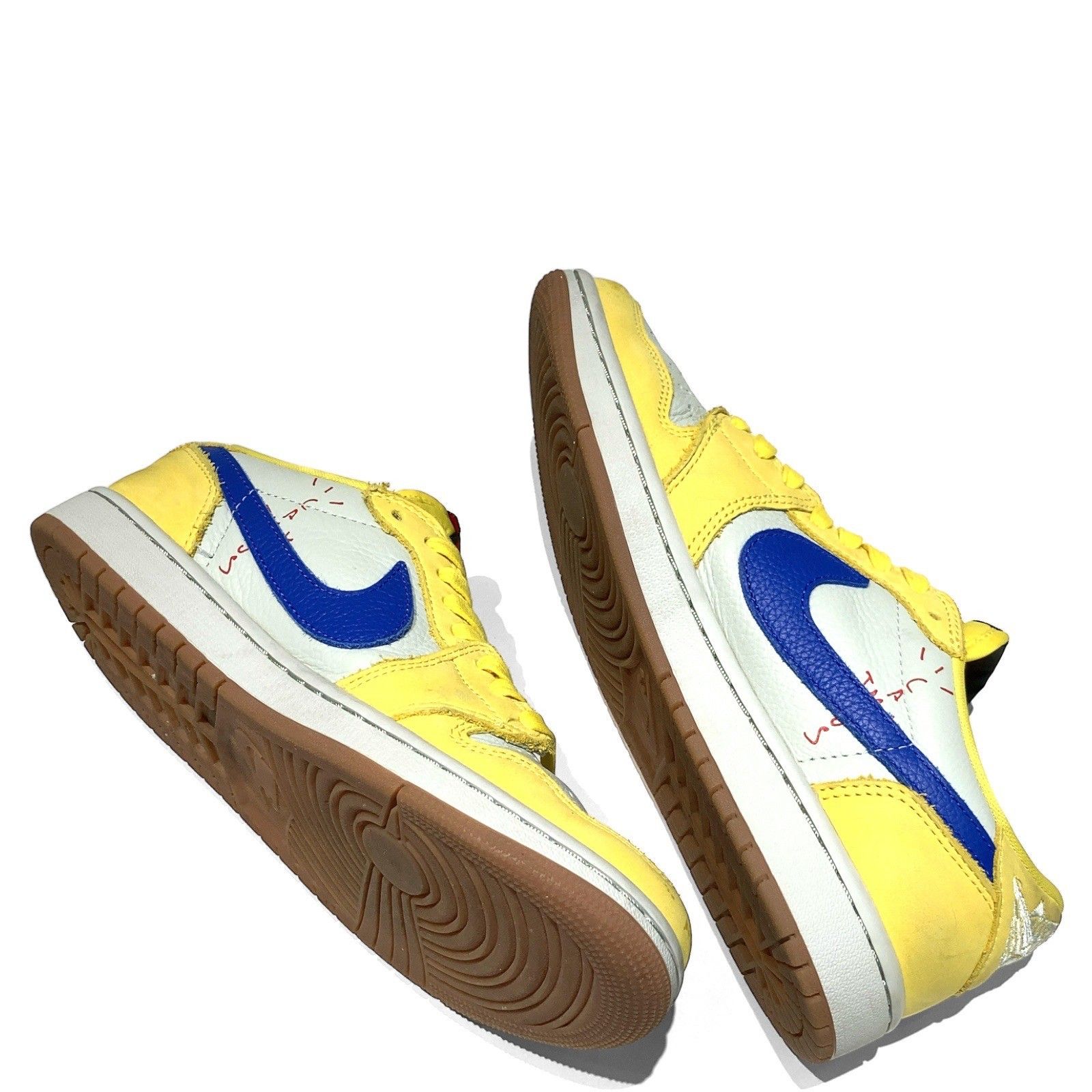 NIKE (ナイキ) × Travis Scott (トラヴィススコット) WMNS Air Jordan 1 Retro Low OG Canary DZ4137-700 エアジョーダン1 レトロ ロー カナリー 25.5cm イエロー /036