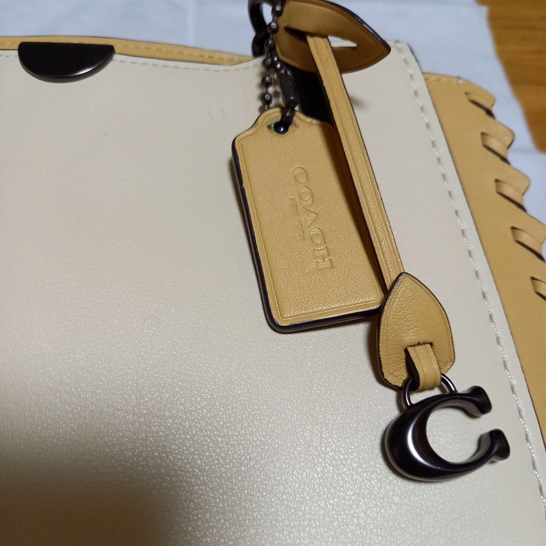 コーチ COACH ドリーマー カラー ブロック ウィップ ステッチ レザー