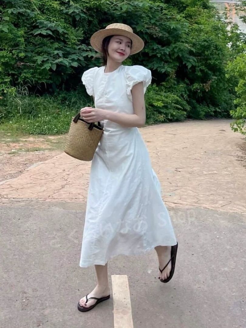 ?ファッション?春夏ロングワンピース♪シンプルで海レジャーに最適