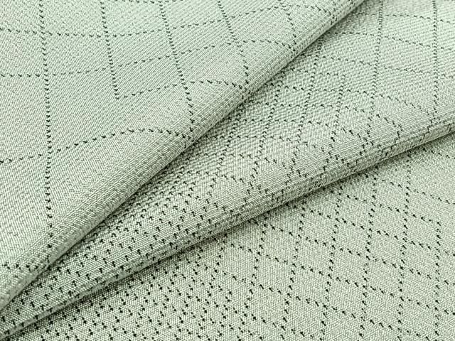 平和屋着物▽本塩沢　単衣　色紙花文　正絹　逸品　AAAZ7811jh 平和屋着物▽本塩沢 単衣 色紙花文 正絹 逸品 AAAZ7811jh