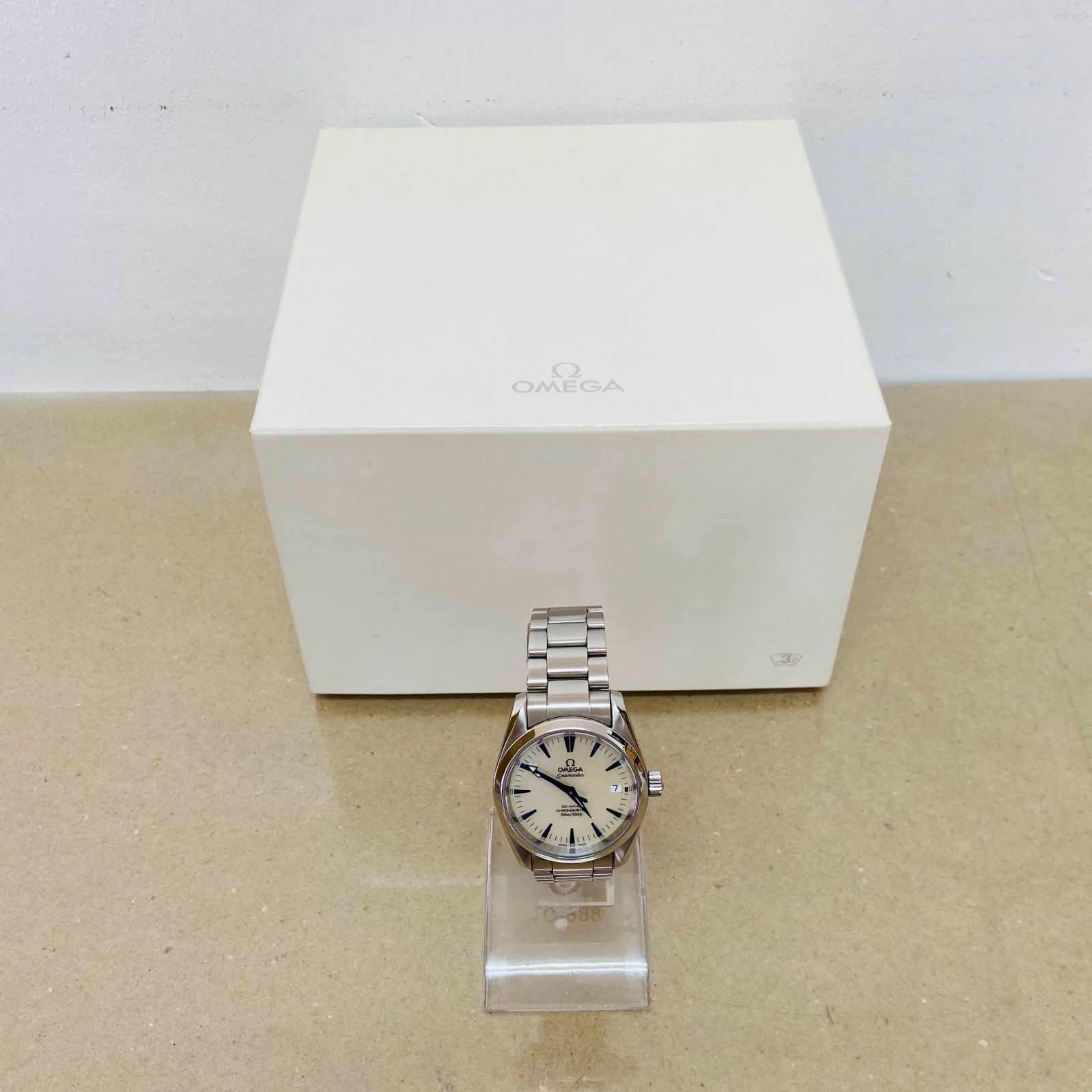 返金保証】 稼働品 OMEGA オメガ 2504.70 シーマスター アクアテラ 