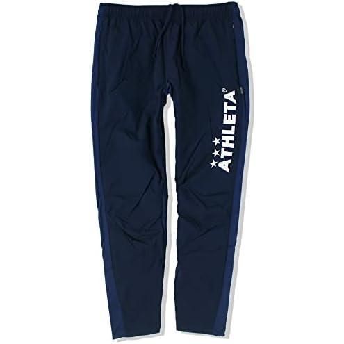 アスレタ(ATHLETA) 裏地付きストレッチウインドパンツ 02378 Mサイズ ネイビー 90 フットサル トレーニングパンツ