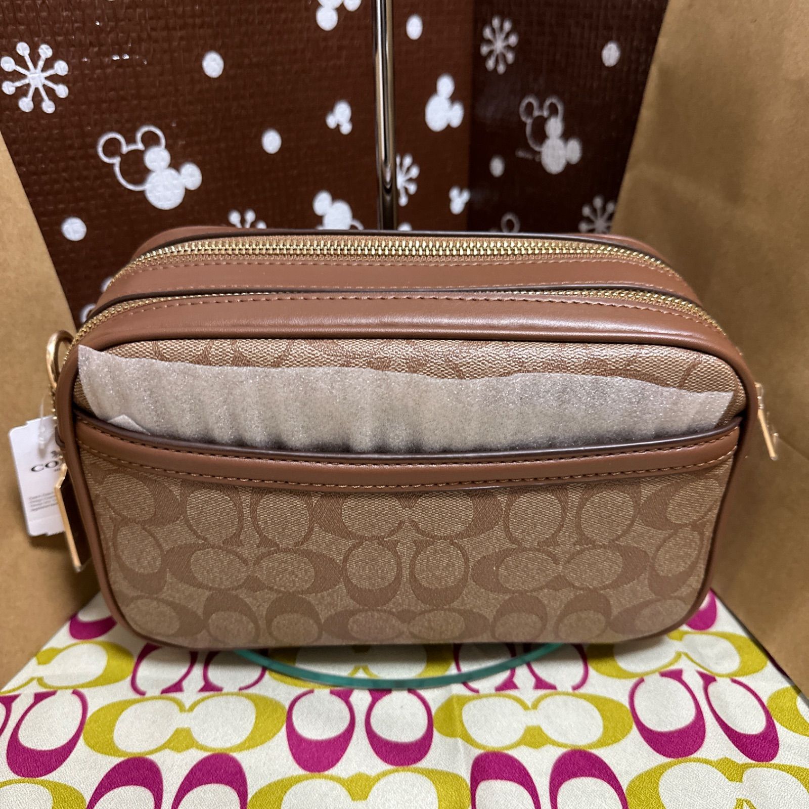 新品☆COACH ショルダーバッグ PVCシグネチャー クロスボディF68168