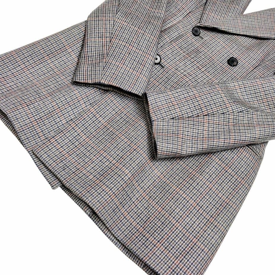 AURALEE DOUBLE FACE CHECK DOUBLE BREASTED JACKET オーラリー