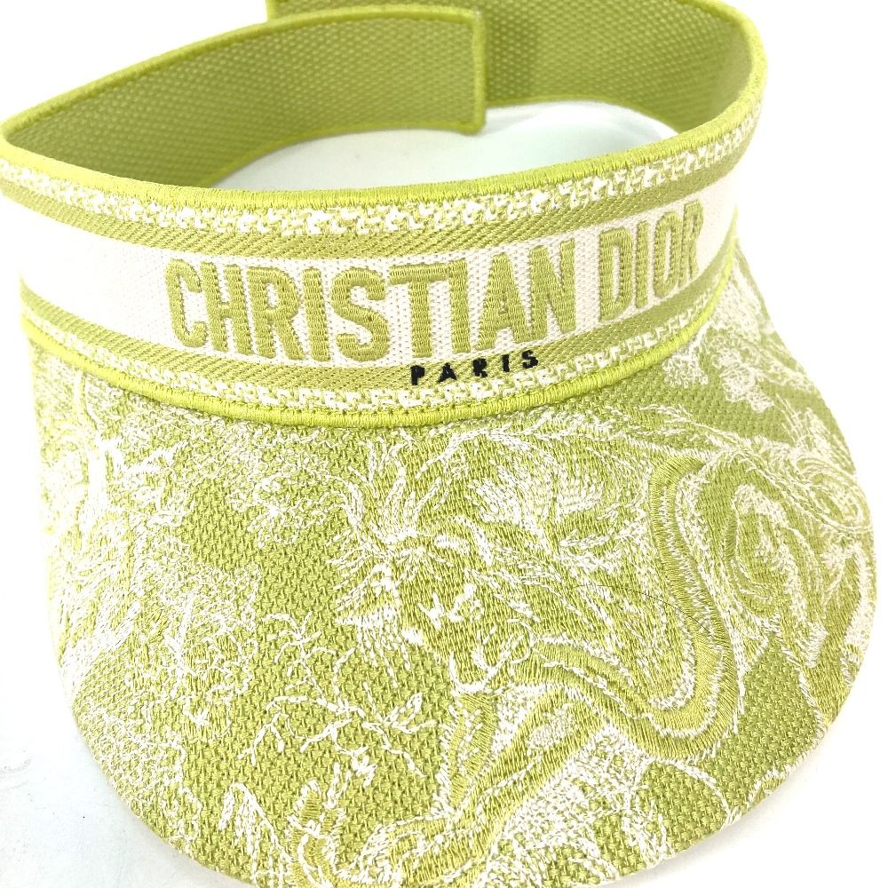 【Dior】 要在庫確認 トワル ド ジュイ ソレイユ バイザー CHRISTIAN DIOR Canvas Toile de Jouy Embroidered Dway 10mm