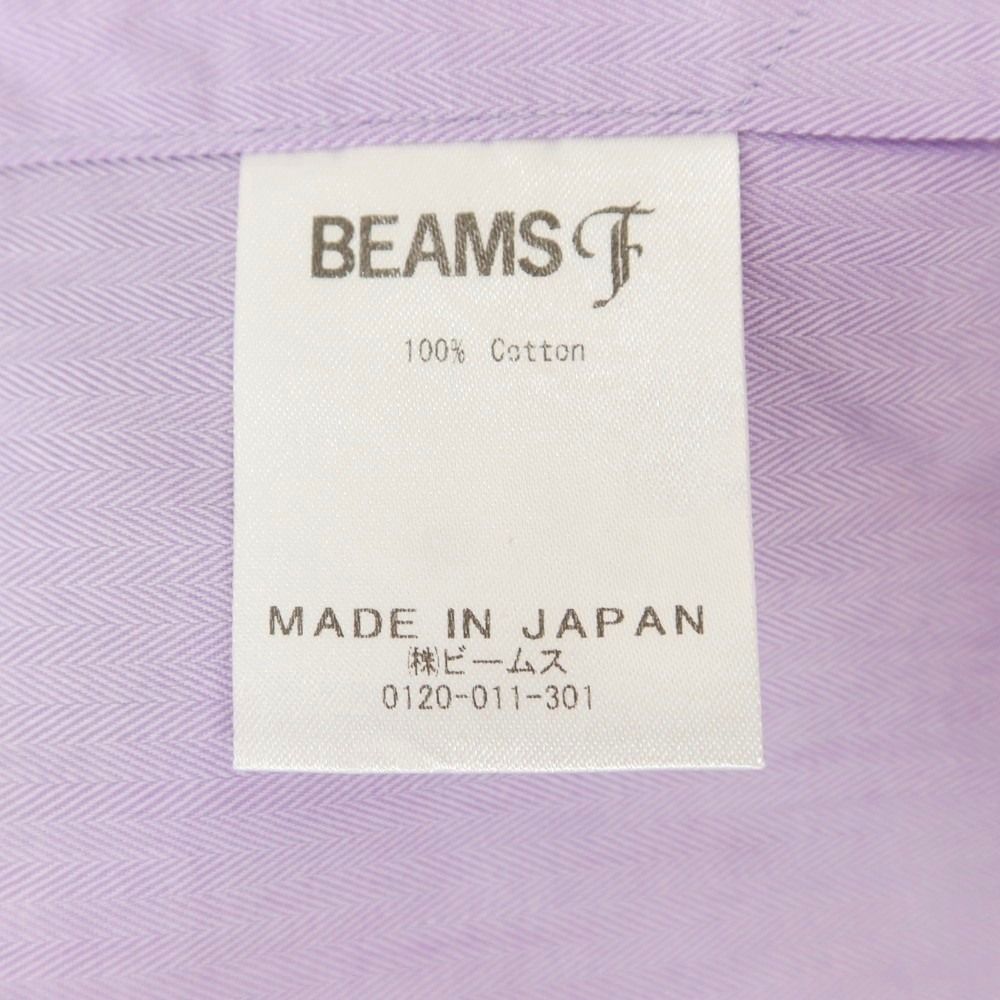 未使用未開封：サイズ40 ビームスF エンドンエンド クレリック 長袖シャツ 新品】BEAMS F エンドオンエンド 刷毛目 クレリック ワイド