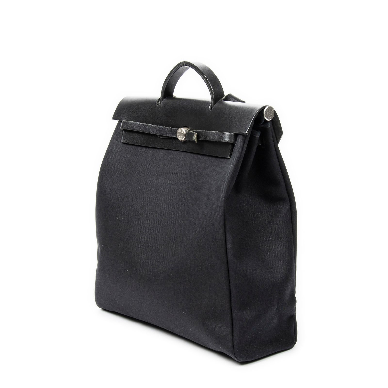 HERMES エルメスエールバッグ 2 in 1黒トワルオフィシェAB