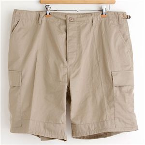 アメリカ軍 BDU カーゴショートパンツ 迷彩服パンツ Mサイズ リップストップ カーキ 