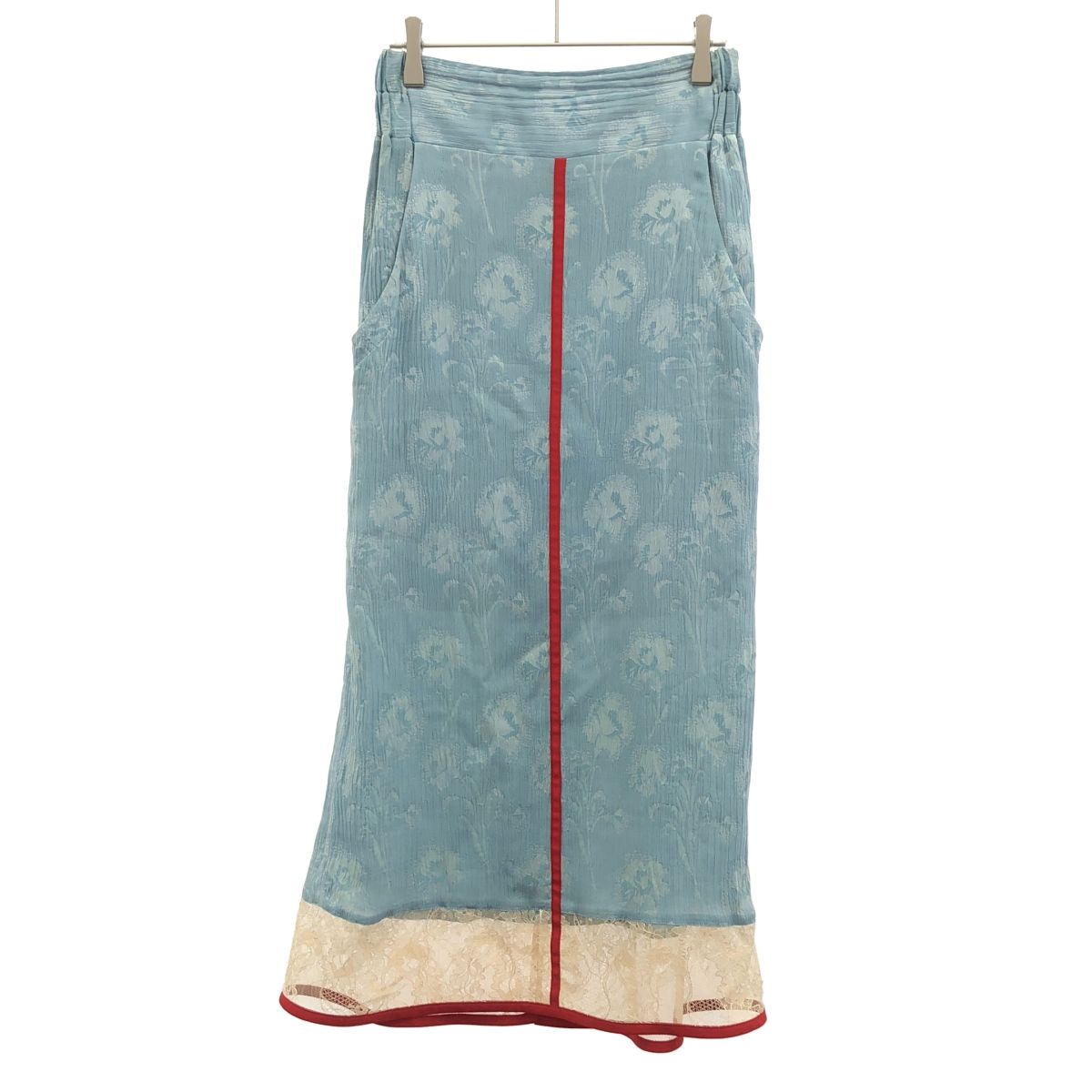mame kurogouchi マメ クロゴウチ 18SS Carnation Willow Skirt カーネーションウィロースカート MM18SS-SK027 ブルー 2