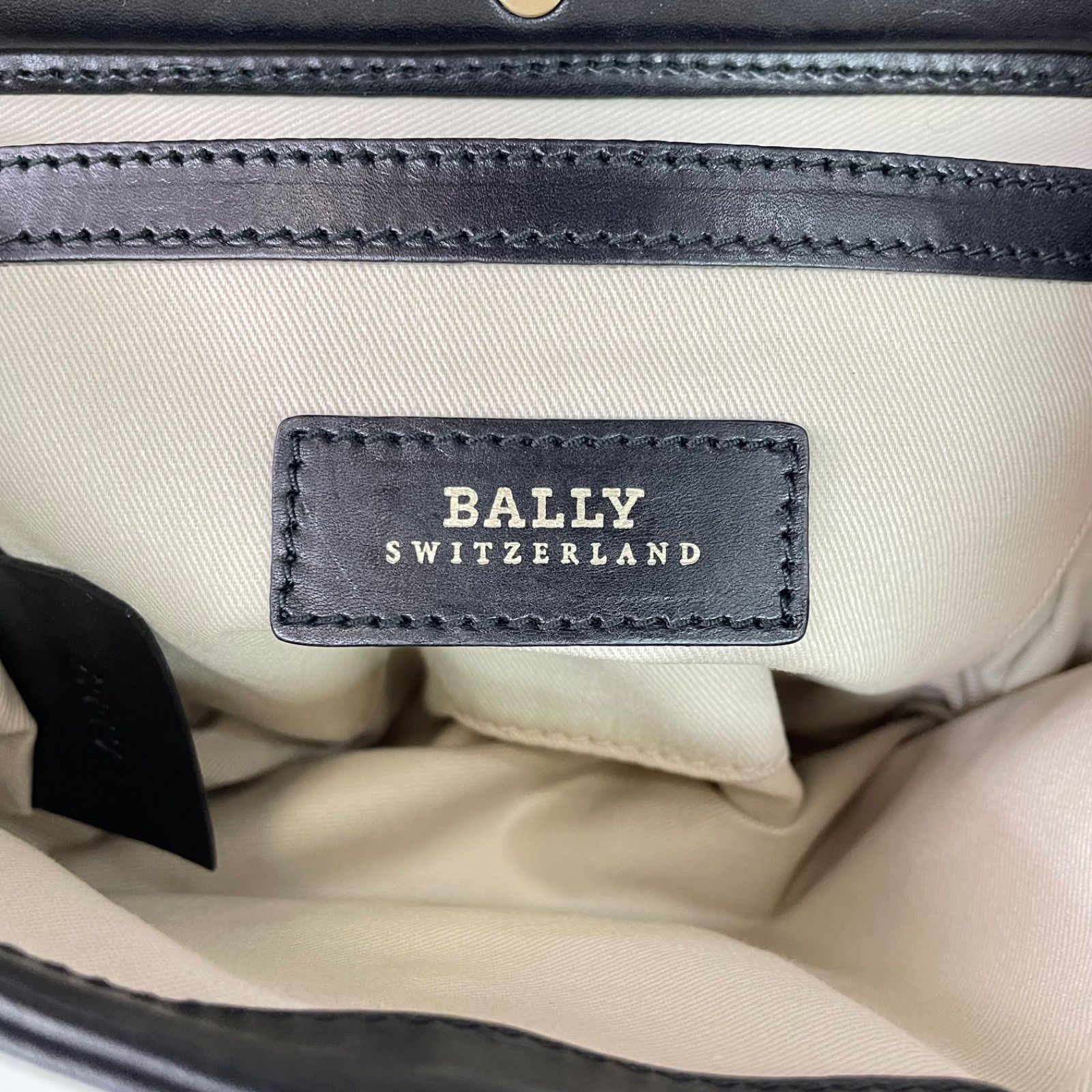 良品 BALLY バリー チェーン レザー ショルダーバッグ レディース