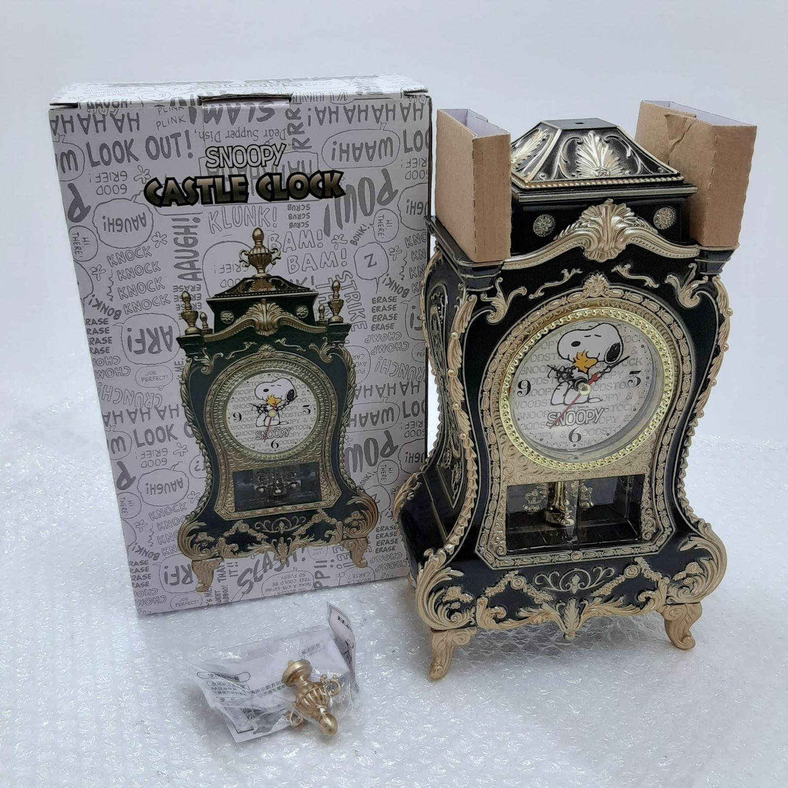 スヌーピー キャッスルクロック 置時計