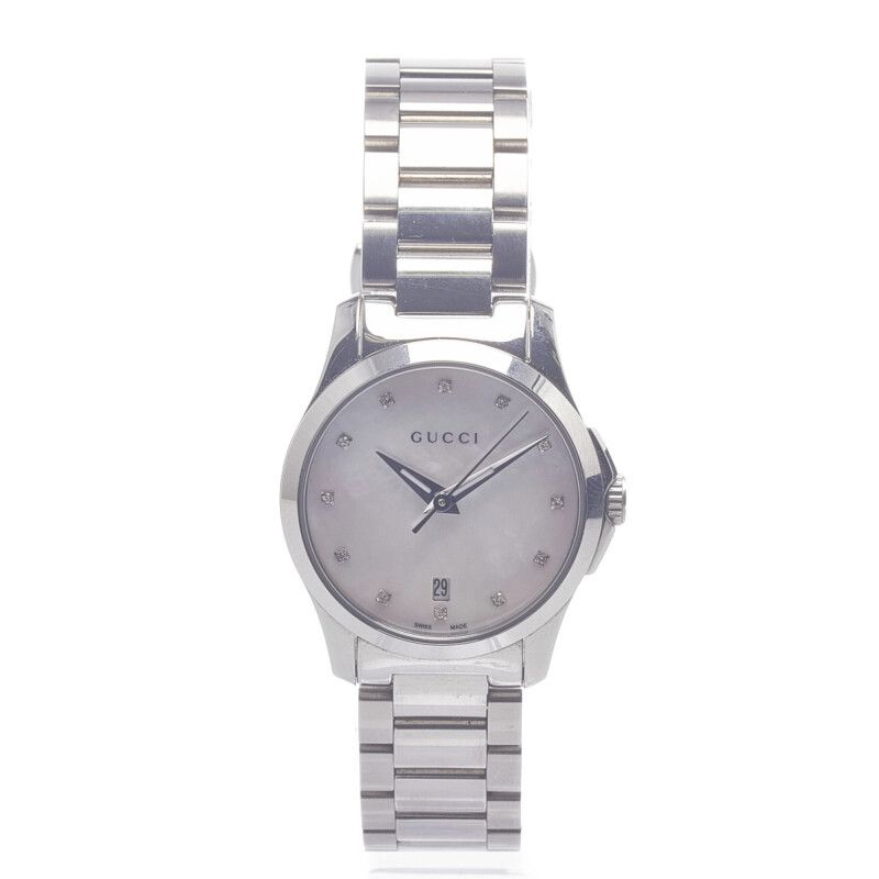 グッチ Gタイムレス YA126535 シルバー ステンレススチール レディース
