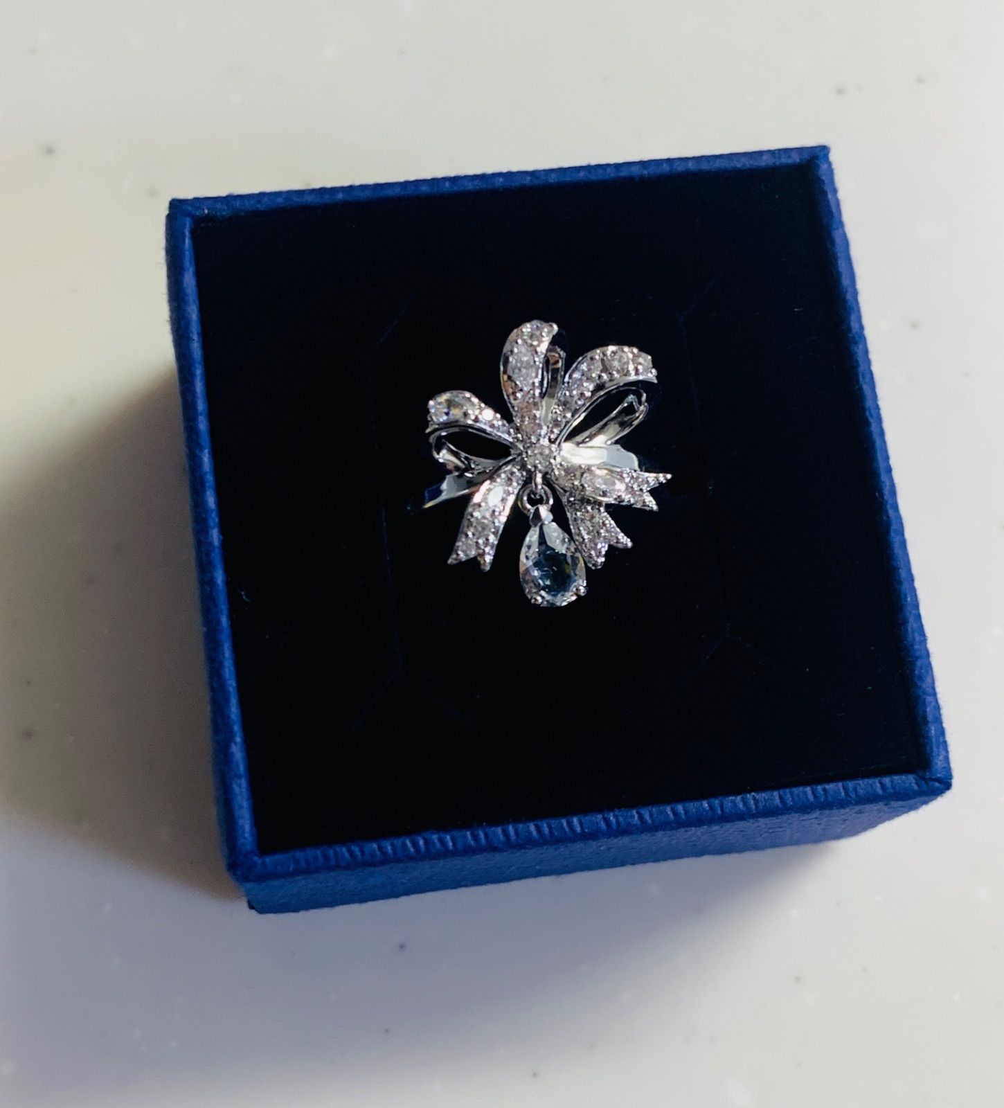 スワロフスキー Swarovski Volta リング 58号リボン - メルカリ
