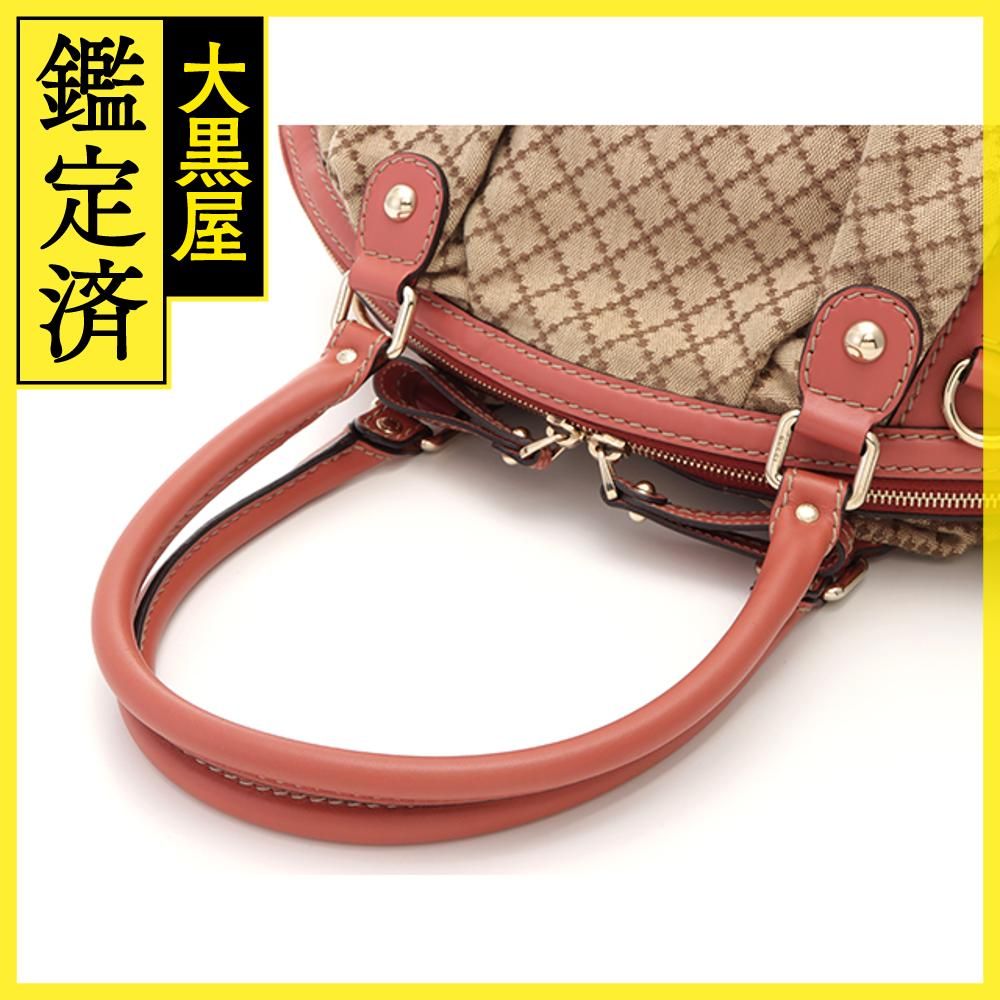 GUCCI グッチ ハンドバッグ ディアマンテ スーキー ベージュ/ピンク