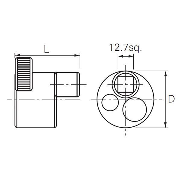 KTC 京都機械工具 12.7SQ スタッドリムーバー BSR30