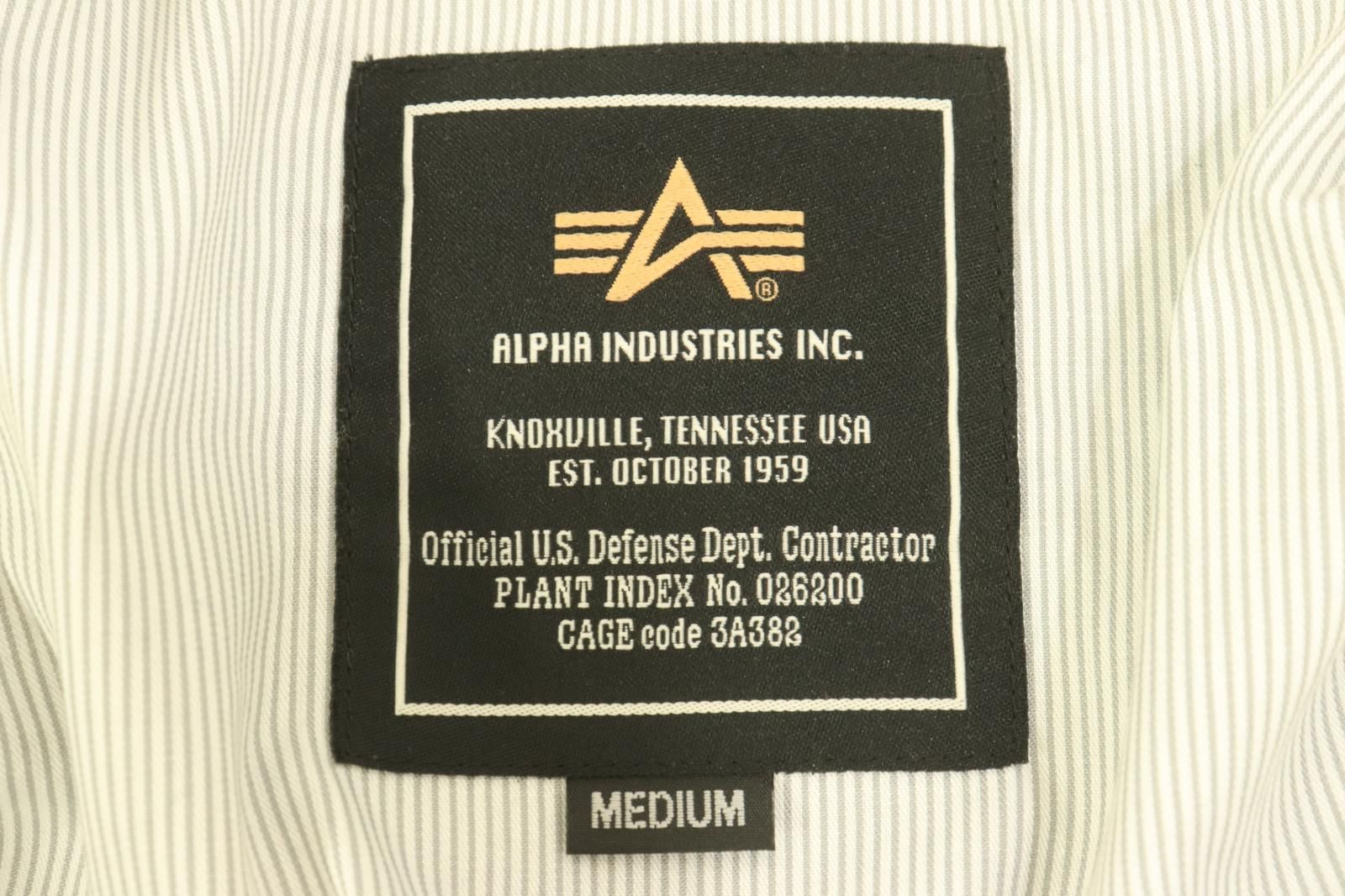 中古】 ALPHA INDUSTRIES メンズフライトジャケット M フライト