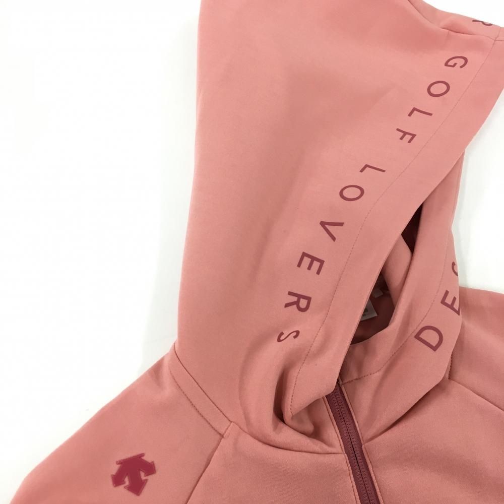 超美品】デサントゴルフ ジップパーカー ピンク系 中田英寿 ジャケット