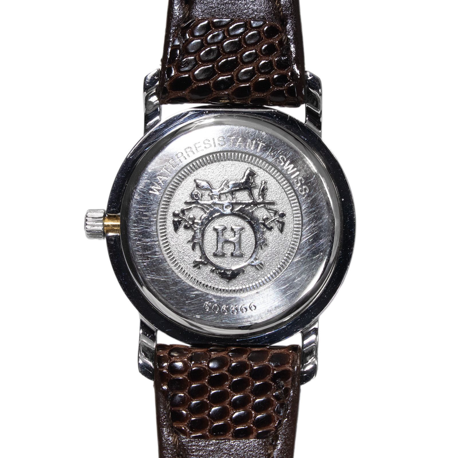 送料無料 エルメス 腕時計 クォーツ レディース クリッパー 白