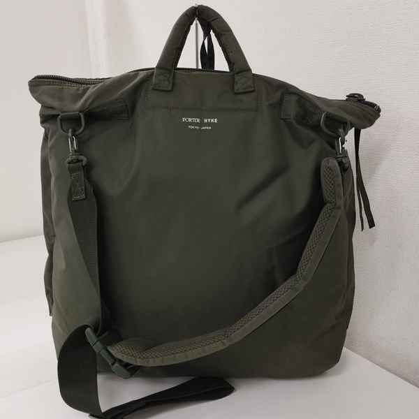 PORTER × HYKE ヘルメットバッグ F カーキ ポーター ハイク ショルダーバッグ ナイロン 日本製 | B252 - メルカリ