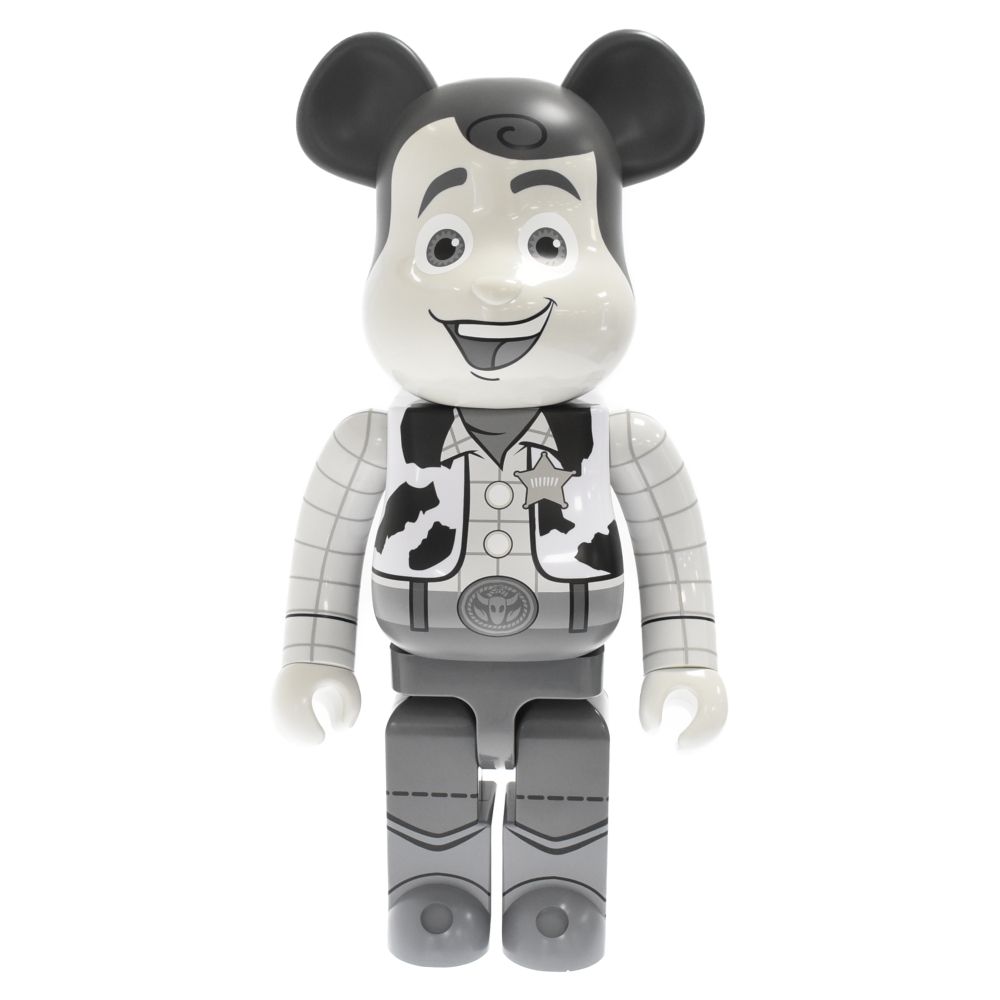 MEDICOM TOY (メディコムトイ) BE@RBRICK WOODY B&W Ver. 1000% ベア