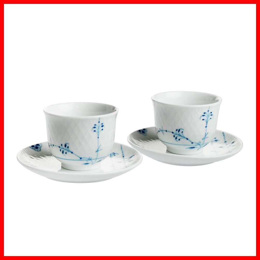 商品 125ml ブルー 並行輸入品 カップ_ソーサー ブルーパルメッテ COPENHAGEN ロイヤルコペンハーゲン 2-500-031 ROYAL 2客入