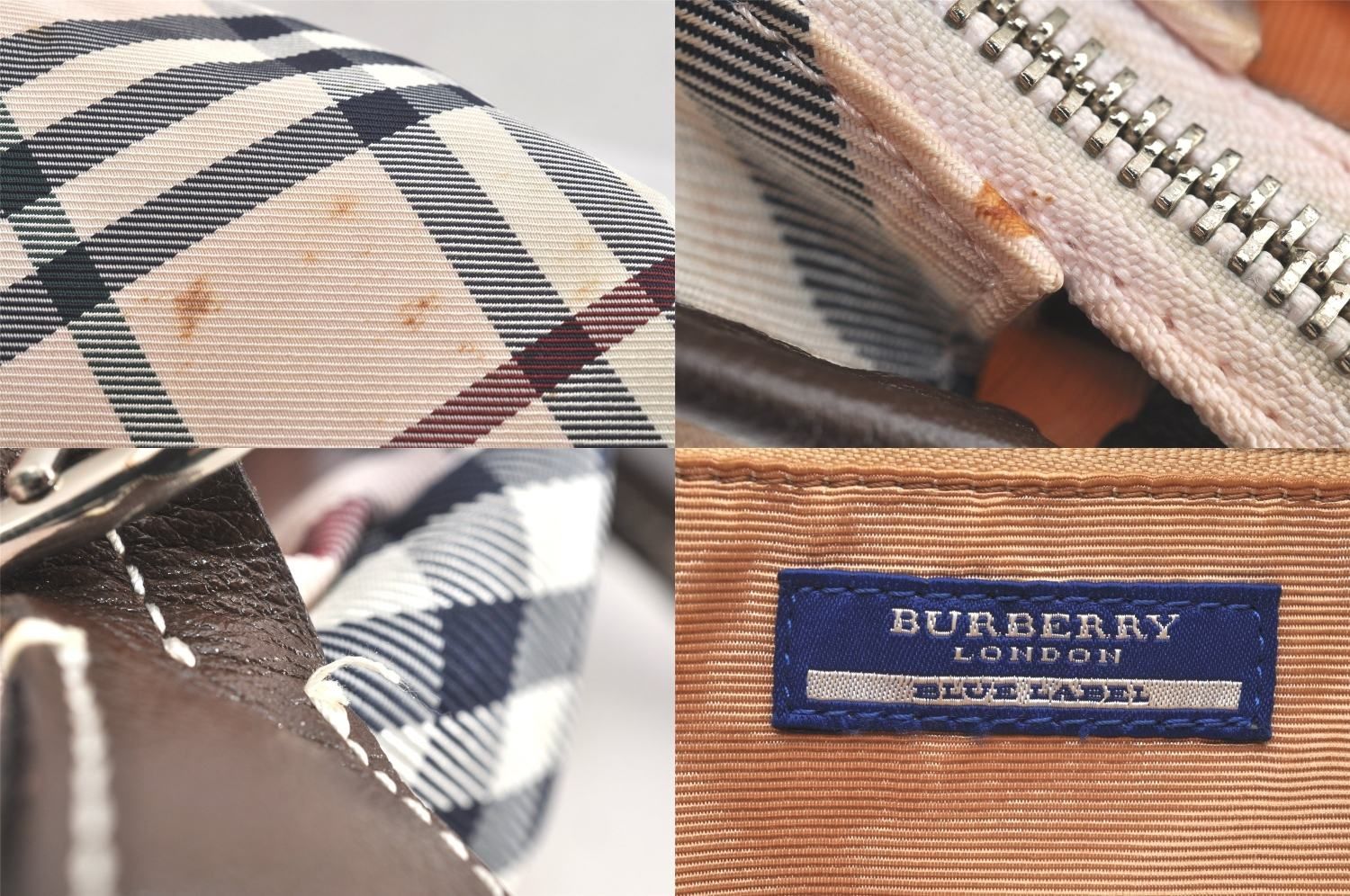 バーバリーブルーレーベル チェック柄