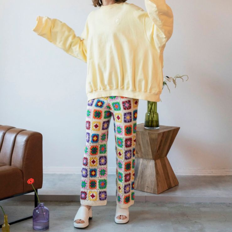 メルカリ最安値✨MAISON SPECIAL クロシェニットパンツ　ニットパンツ メゾンスペシャルMaison Special クロシェニットパンツ - メルカリ