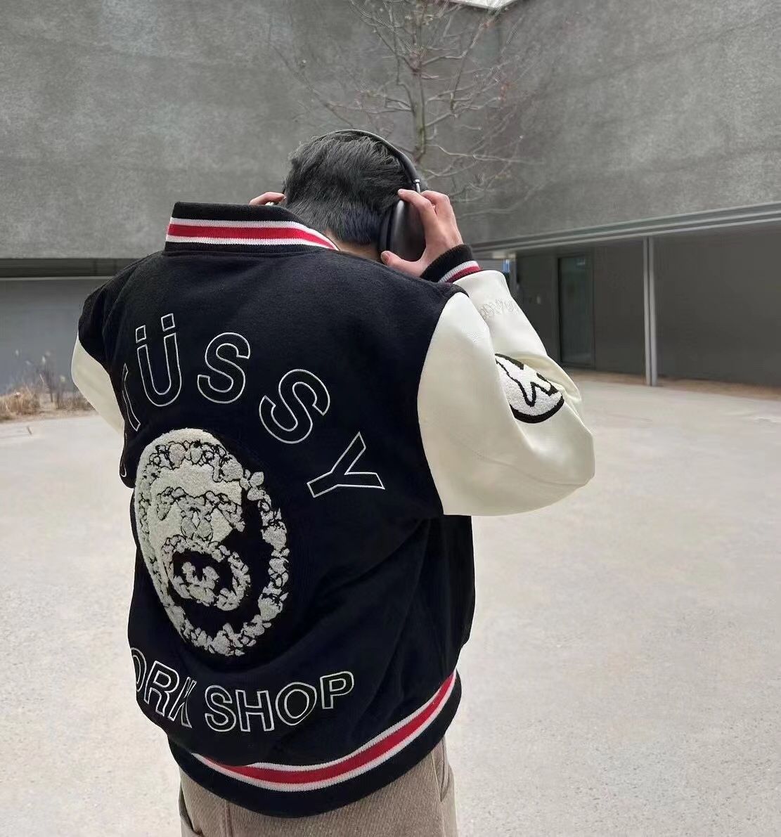コ*ン様 OUR LEGACY stussy レザージャケット Stussy x Our Legacy Work Shop Blouson Leather Jacket Black