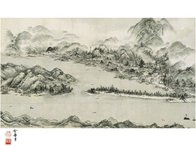 種類2：f6 額絵 雪舟 天橋立 f8・f6・f4サイズ 日本の名画シリーズ