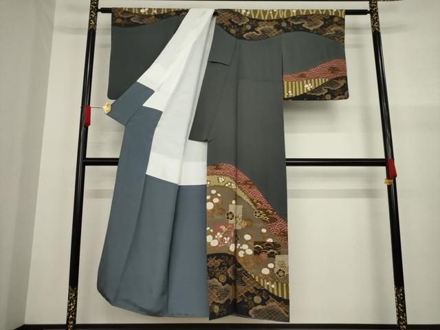 502mh31☆訪問着 花井幸子 きものやまと 一つ紋 絵羽模様 作家物☆美品 2025年最新】花井幸子着物の人気アイテム - メルカリ